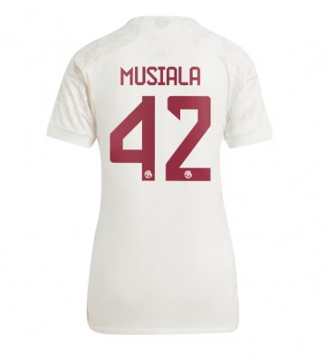 Lacne Ženy Futbalové dres Bayern Munich Jamal Musiala #42 2023-24 Krátky Rukáv - Tretina